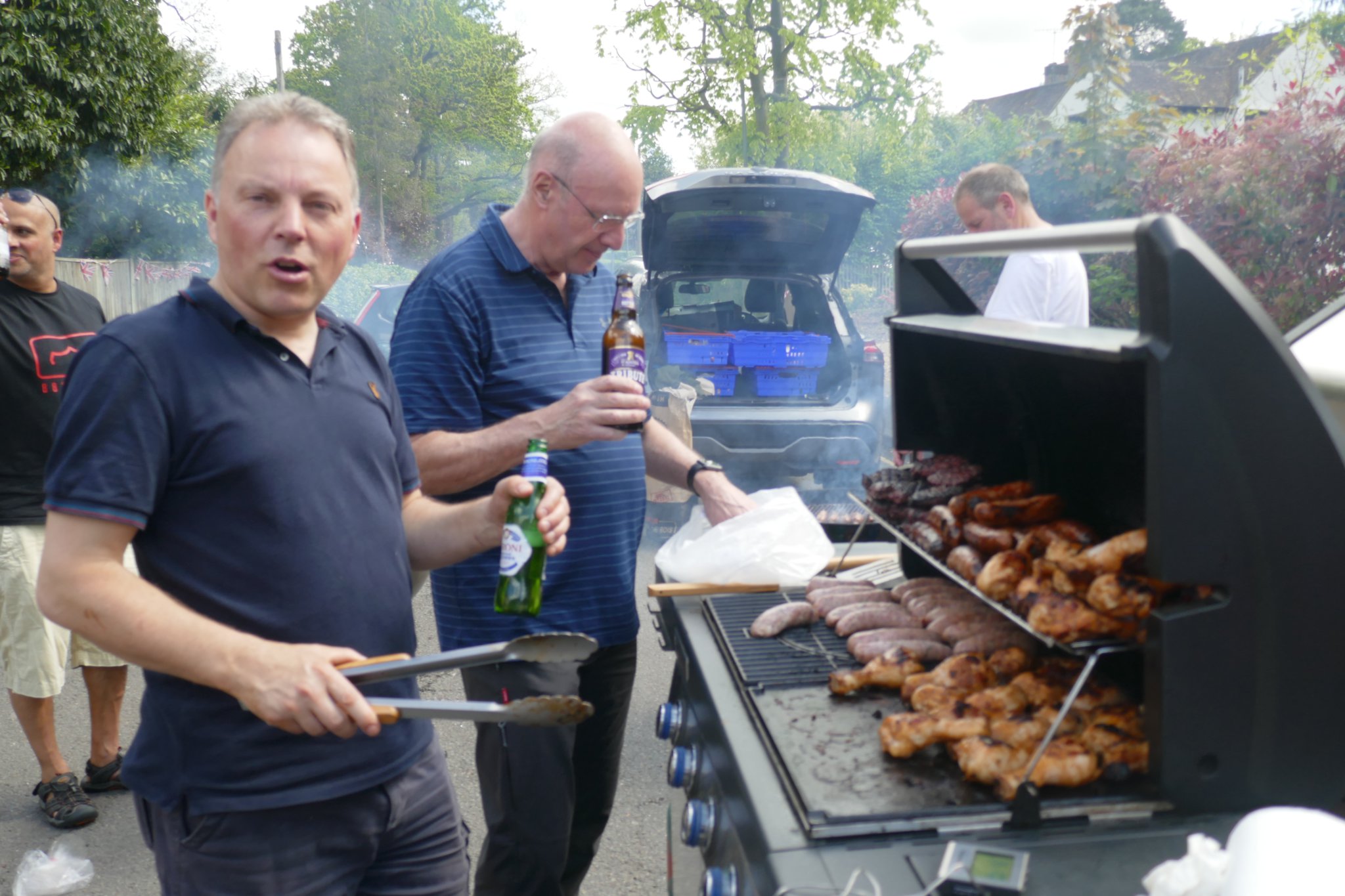 TASTY SPREAD – Residents enjoying a relaxing day in the sunshine.