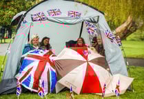 Gallery: Royal revellers brave the rain at Farnham's coronation party