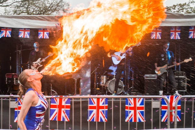 Gallery: Royal revellers brave the rain at Farnham's coronation party