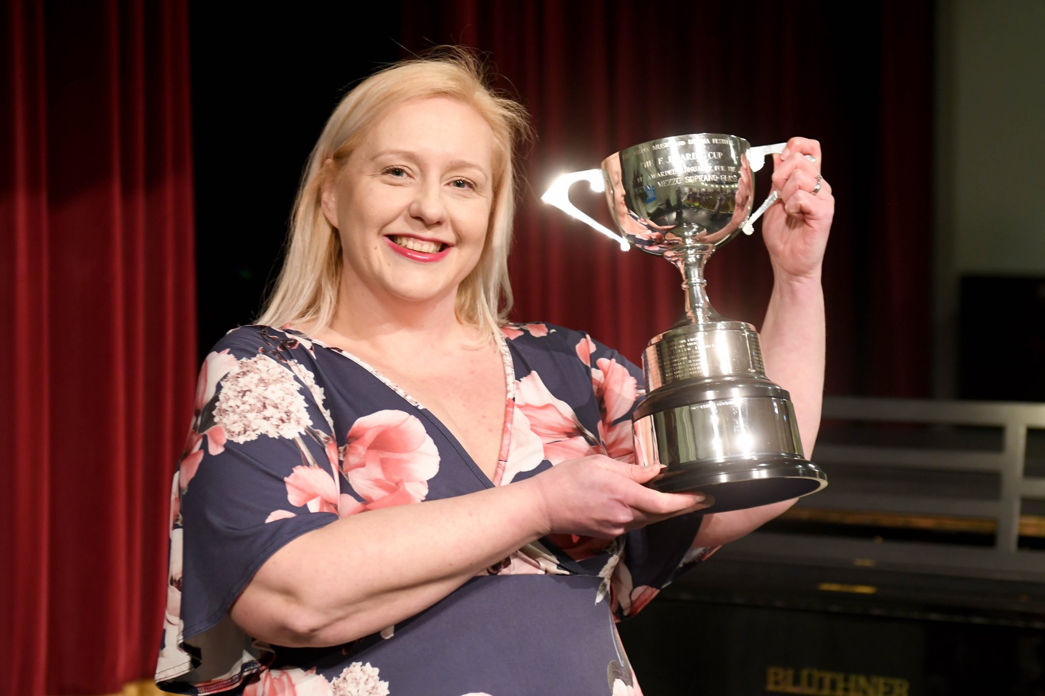 The Guild 2023 (aka the Manx Music, Speech and Dance Festival) at the Villa Marina - pictured is Debbie Gooding, winner of the FJ Hardy trophy for the Special Mezzo Soprano class and one of the six finalists for the 2023 Cleveland Medal