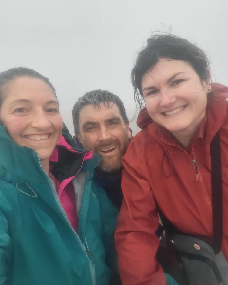 Joanne Standish, Mark Cromwell and Charlene Moneta who are all doing the walk