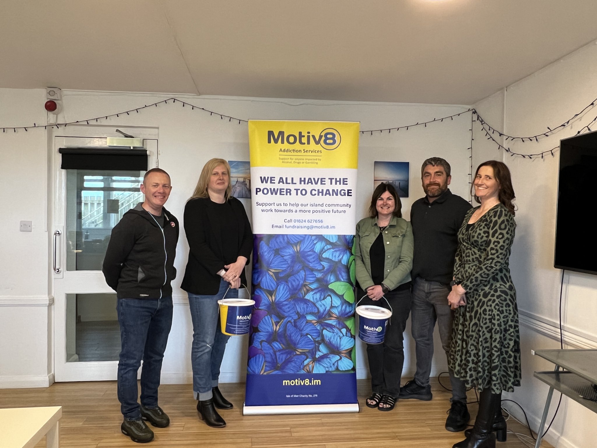 Rob Moneta, Dominic Newburn, Charlene Moneta, Mark Cromwell and Nicola Browne