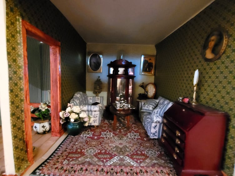 Inside Hazel Greenwood's handcrafted dolls house