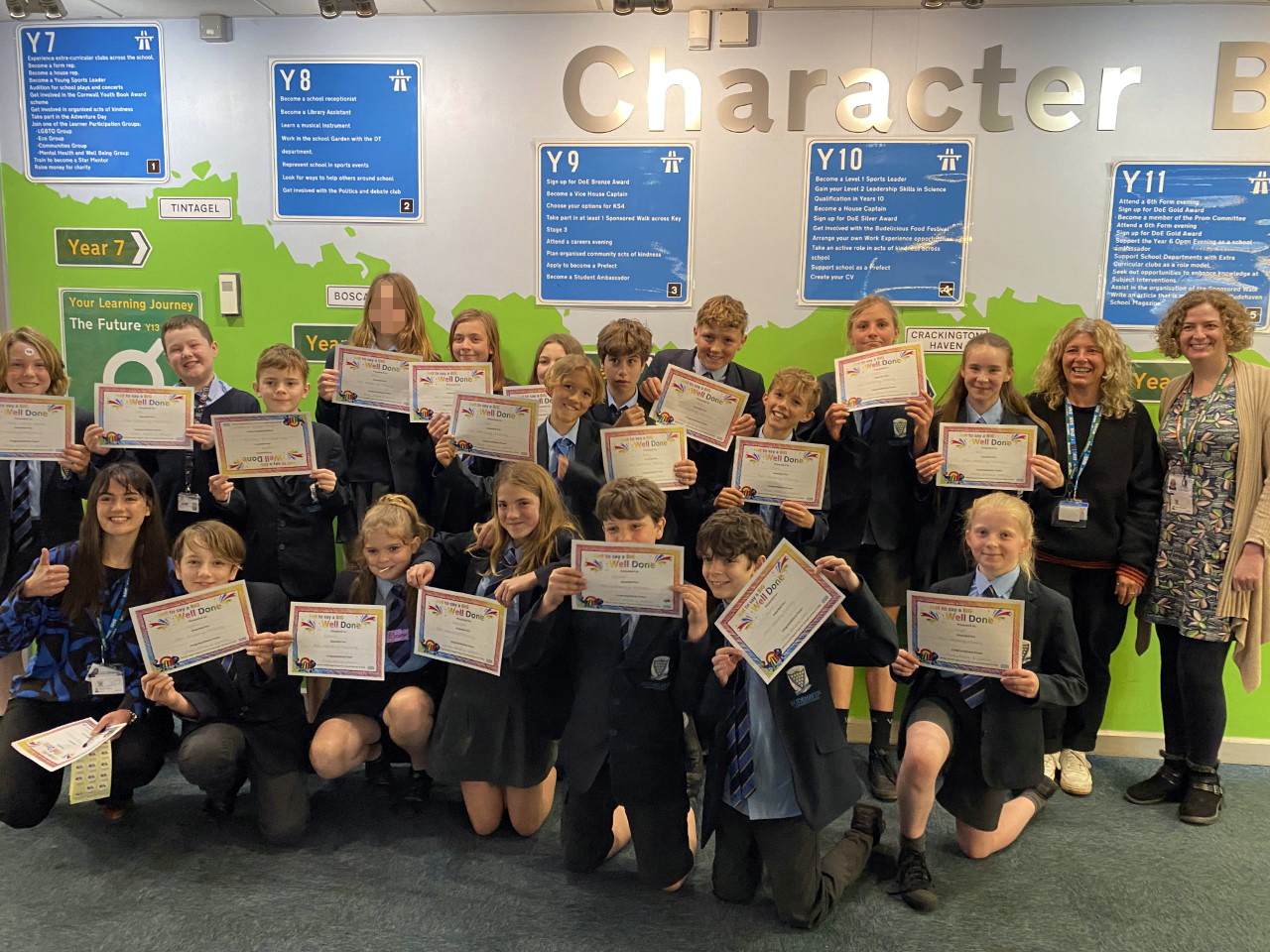 Year 7’s at Budehaven Community School have received training to become peer mentors