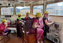 Spent night inside battleship