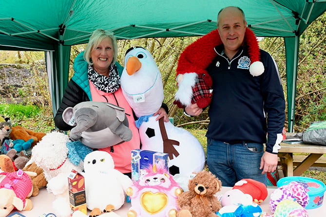 Cllr Beth Lawton and Graeme Purkins manned the fundraising stall