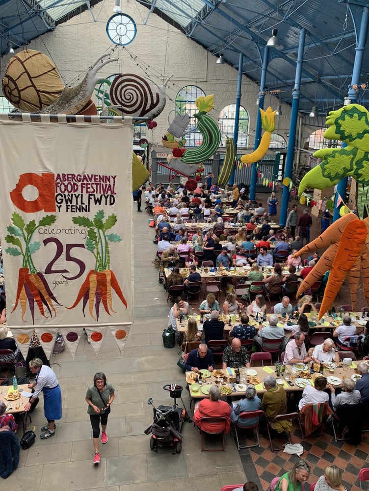 Handmade banners were created under the theme- Kitchen Gardens