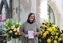 Coronation flower festival at St Peter's Church in Ropley