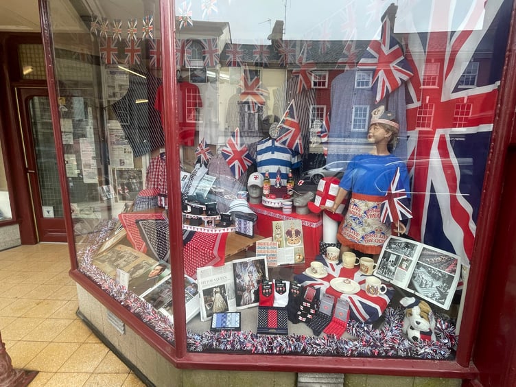 Part of the display at A E Lee (Outfitters) Ltd. AQ 8147