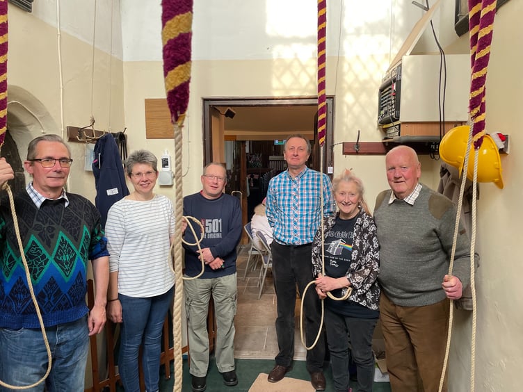 The bellringers who rang for the Ring for the King.