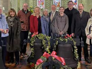 Hawkley church bells ring again for new King