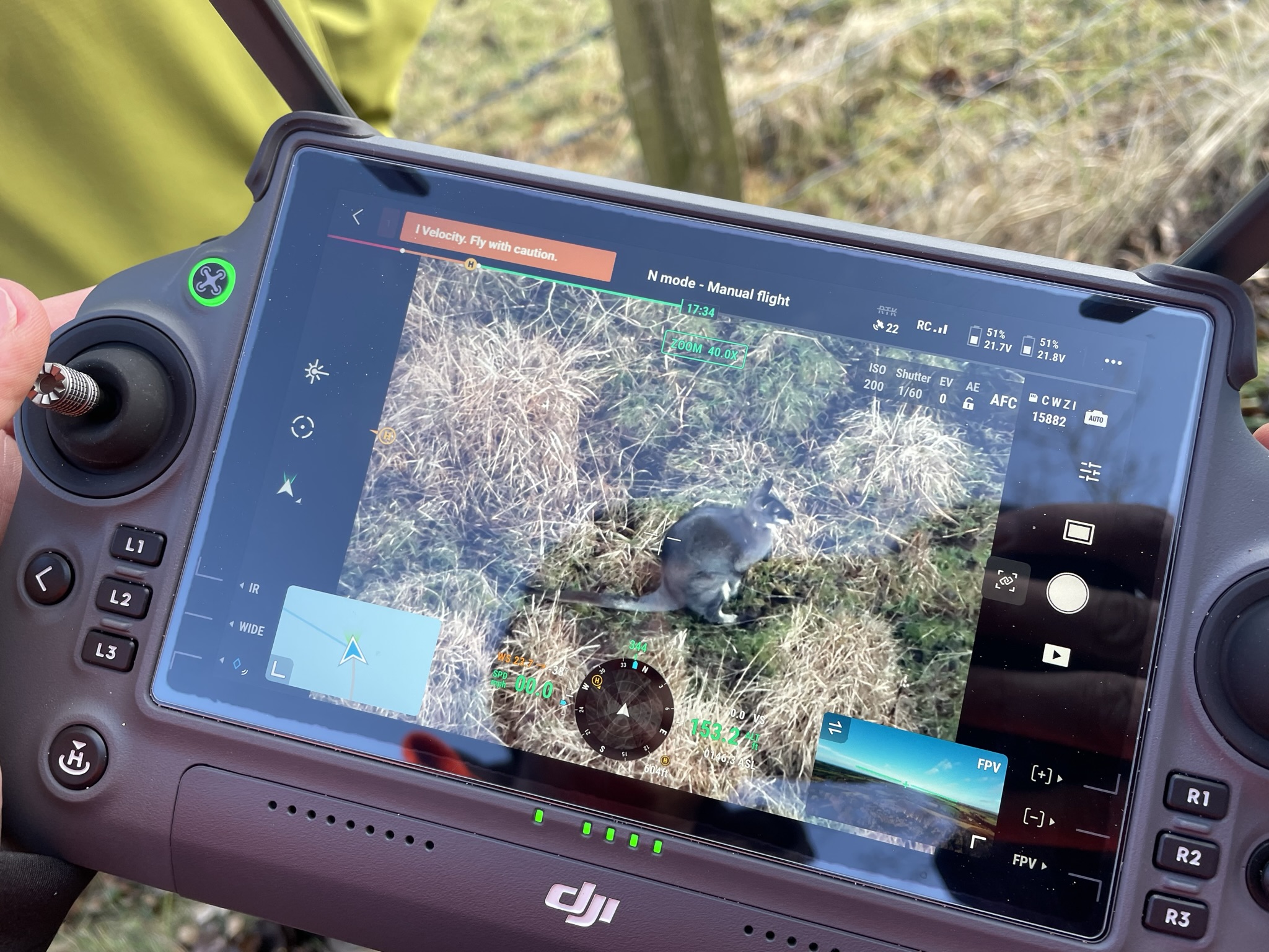 Manx Wildlife Trust and Ben Harrower used a thermal imaging camera on a drone to count the wallaby population