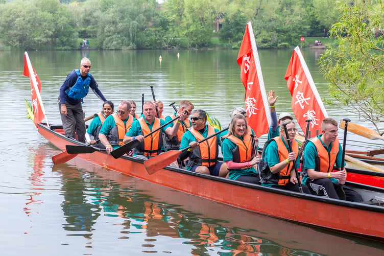 The Trident Otters crew, representing sponsors Trident Honda Ottershaw.