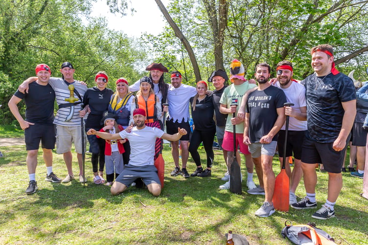 Winners of the best fancy dress, Pete's Pirates.