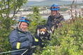 Coastguard rescues dog from cliff