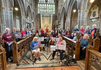 40 sang or played Coronation anthem in Crediton
