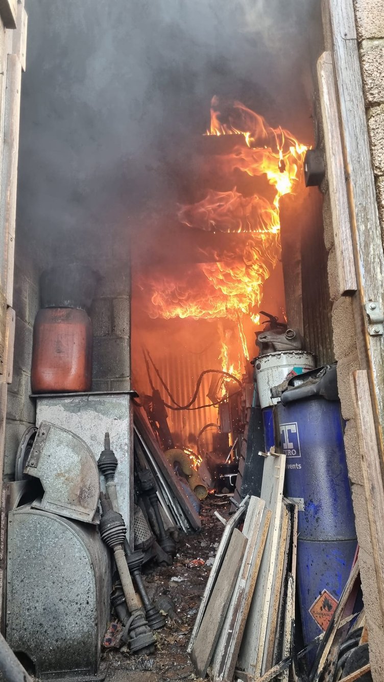 Newton Abbot Firefighters have posted on Facebook these dramatic pictures of the blaze that destroyed a commercial unit at Barkingdon Business Park near Staverton. Pictures: Newton Abbot Fire Station (May 2023)
