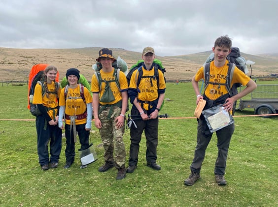 One of the QE Ten Tors teams.