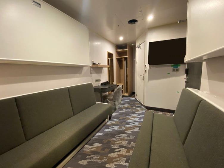There are 40 cabins in the Manxman