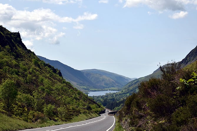 Looking down at Llyn Mwngil, taken by Llinos Furneaux