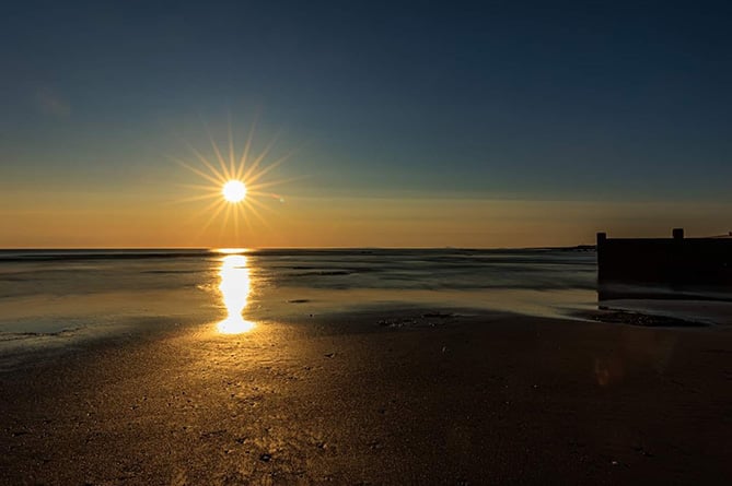 Stephen Griffiths snapped this shot of a sunset over Cardigan Bay