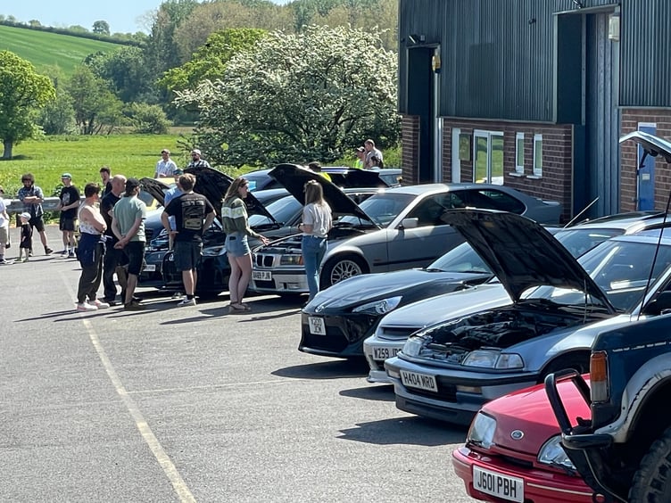 A view of some of the cars. AQ 9535
