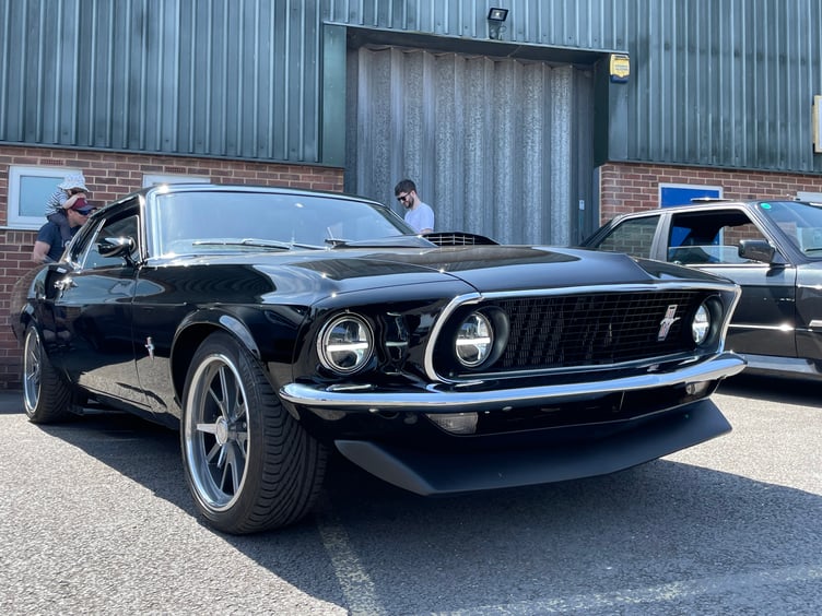 A Mustang M-Code 351 Fastback, 5.8 litre, owned by Rob Hirst of Cranbrook was a star attraction at Builds and Brews. Rob has spent more than two-and-a-half years working on the car and attended in convoy after a visit to the Greendale Farm Shop event. AQ 9545
