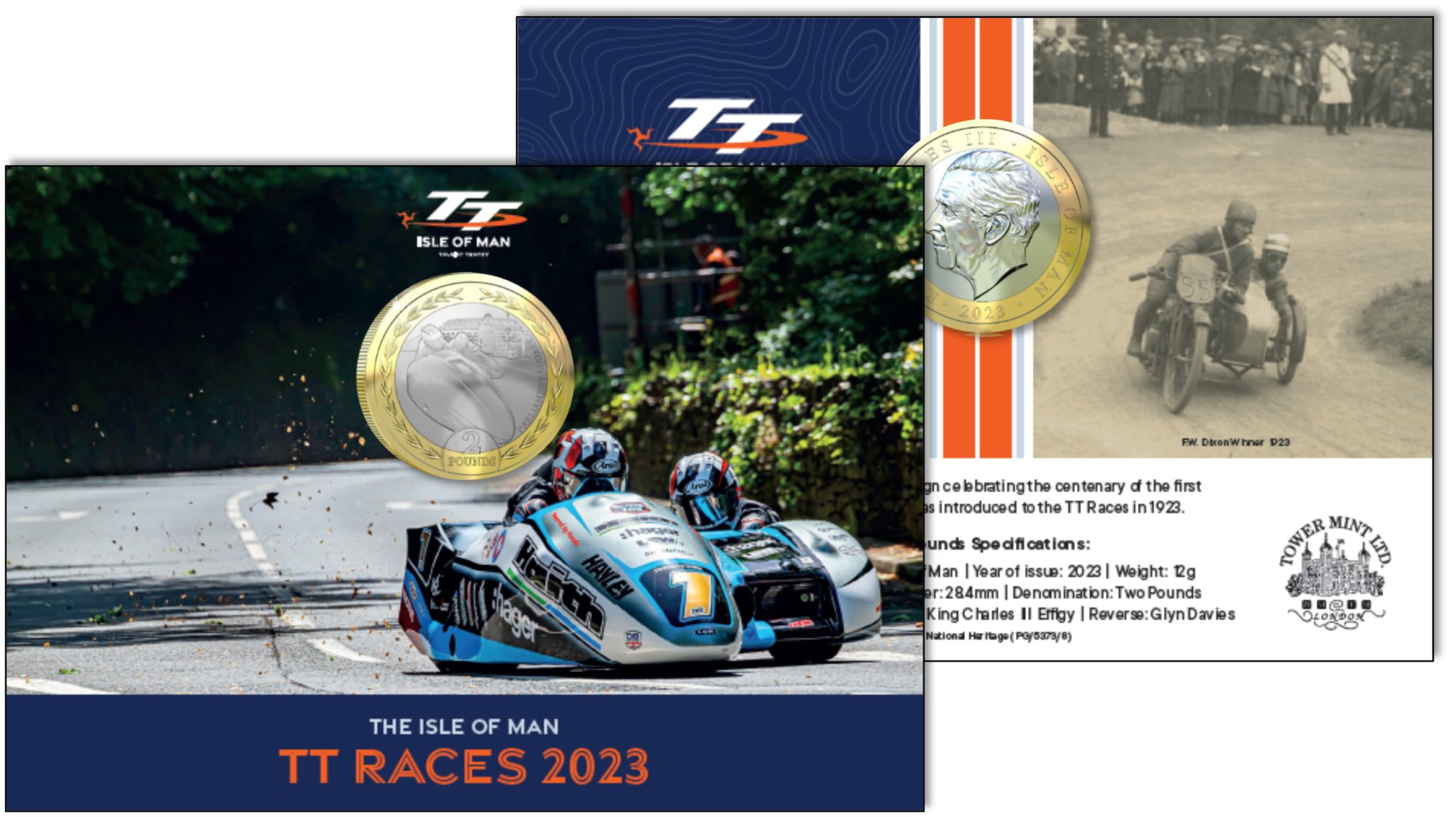 New £2 coins have been commissioned to celebrate the TT Races
