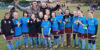 Farnham Town under-12 Lionesses celebrate another promotion