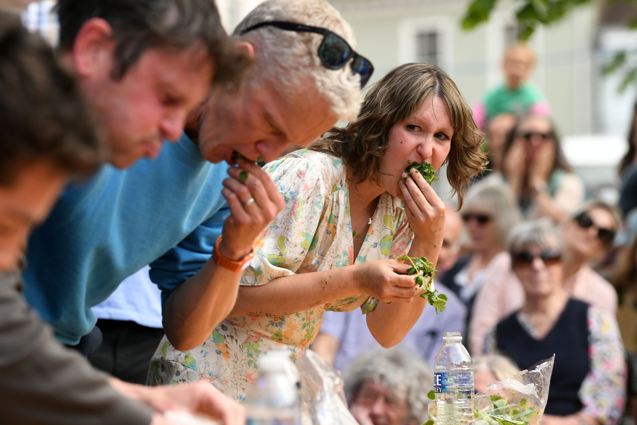 The World Watercress Eating Championships take place at the Alresford Watercress Festival