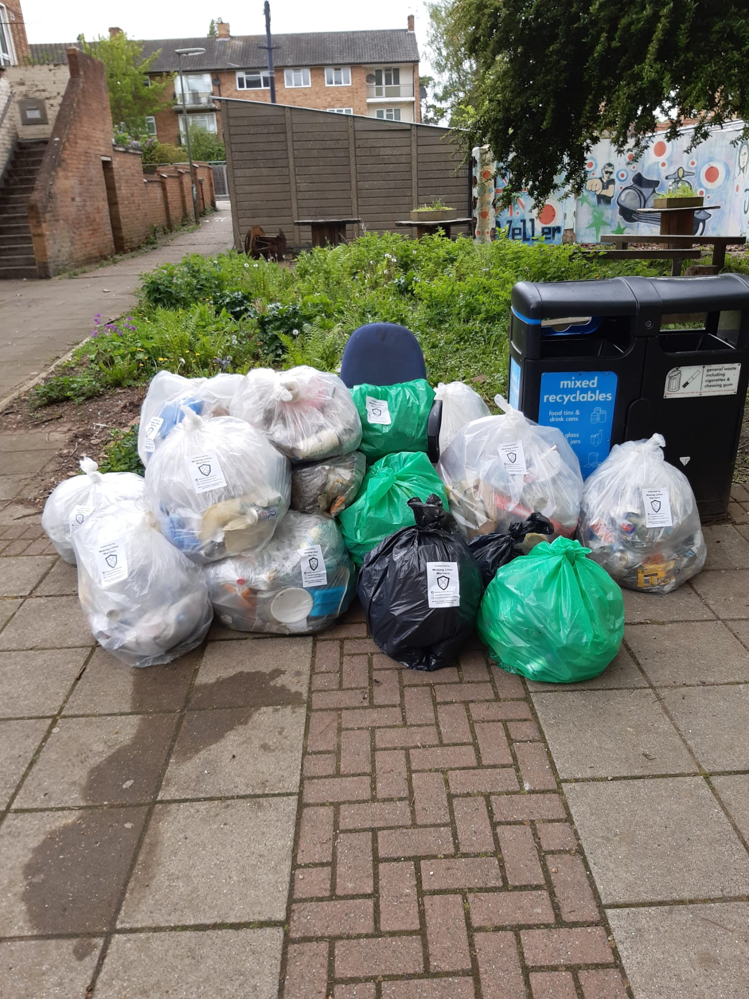 Just some of the rubbish cleared from the local area.
