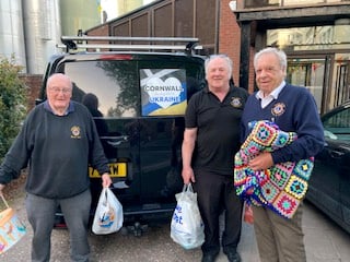 Crediton Lions aid for Ukraine.