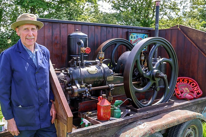 Steve Martin from Cilgerran with his 1922 Blackstone engine