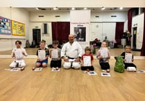 Alton karate students all pass first belt test