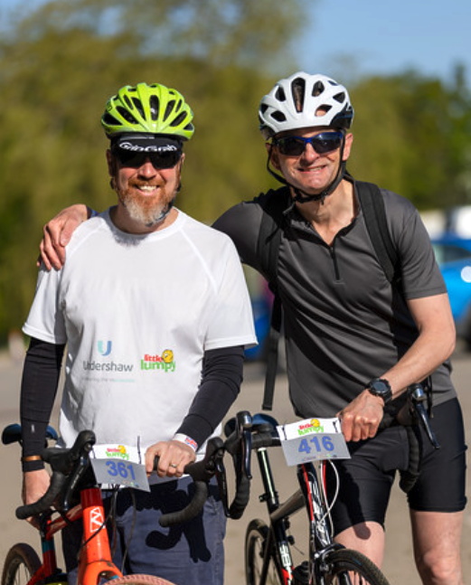 James Lindsey (Undershaw staff) and Rob Stock (Undershaw parent) cycled the 60-mile Challenge route