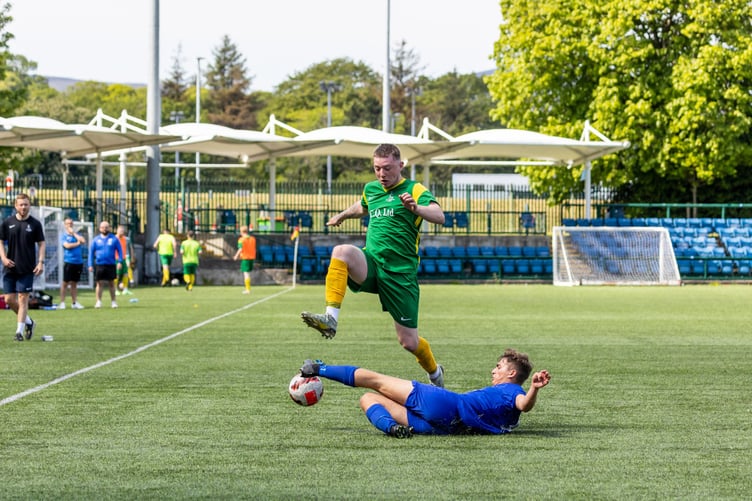 Paul Henry Gold Cup final between St Mary's v Braddan - the Saints won 4-2 (Photo: Gary Weightman)