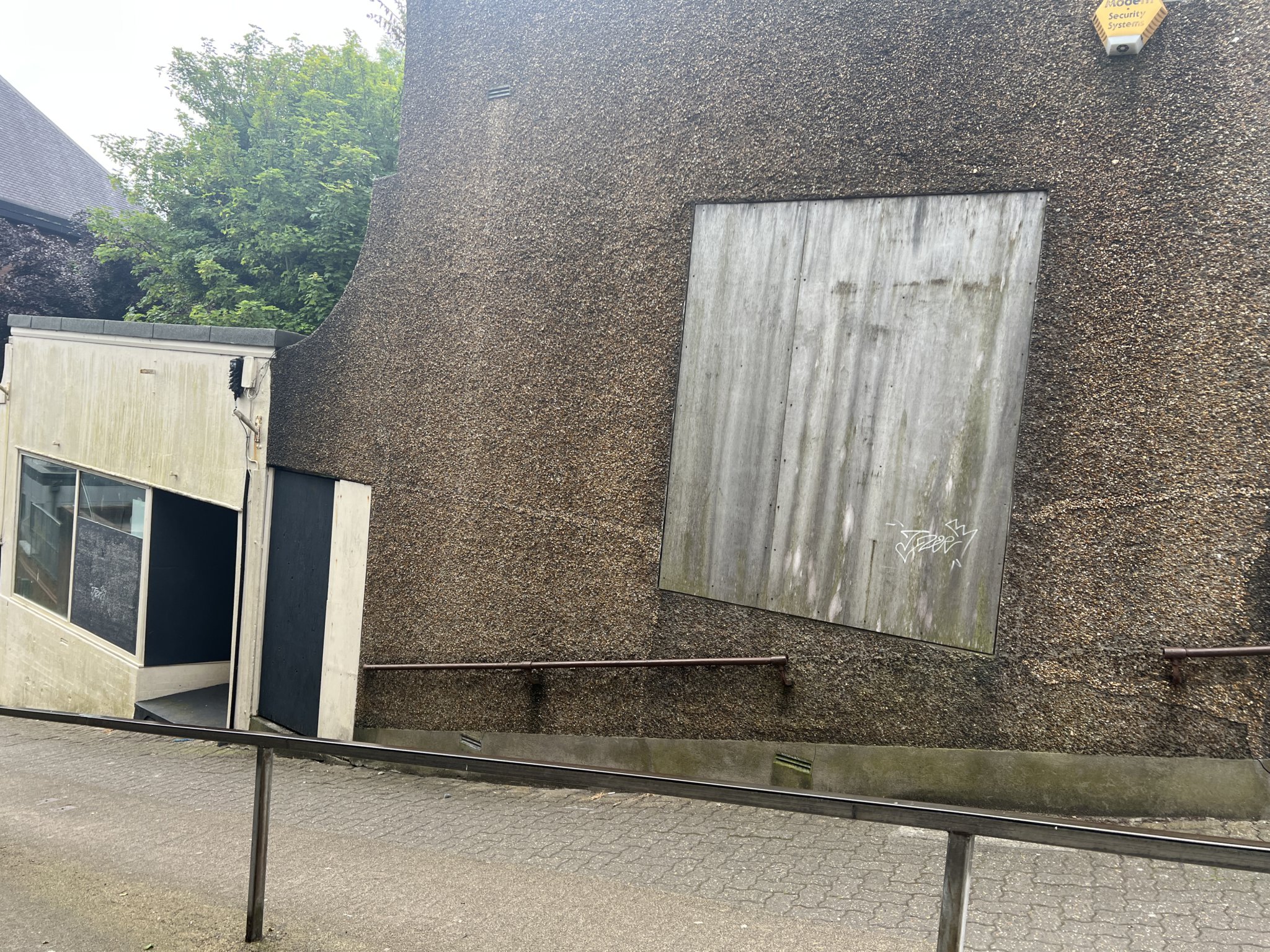 Delapidated buildings on Finch Road, Douglas