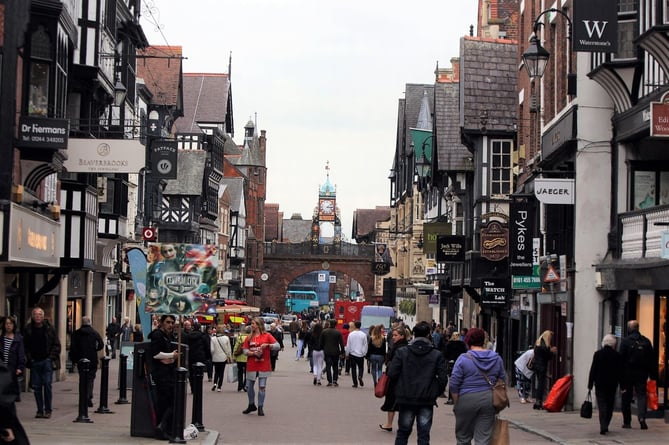 In March, Cllr Martin wrote ‘I cannot think of a single place where [pedestrianisation] has been successful’ – but would Farnham not want to replicate the success of the likes of Eastgate Street in Chester (pictured)?