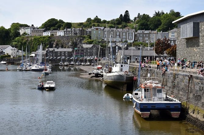 Porthmadog harbour on a bank holiday weekend, taken by Llinos Furneaux