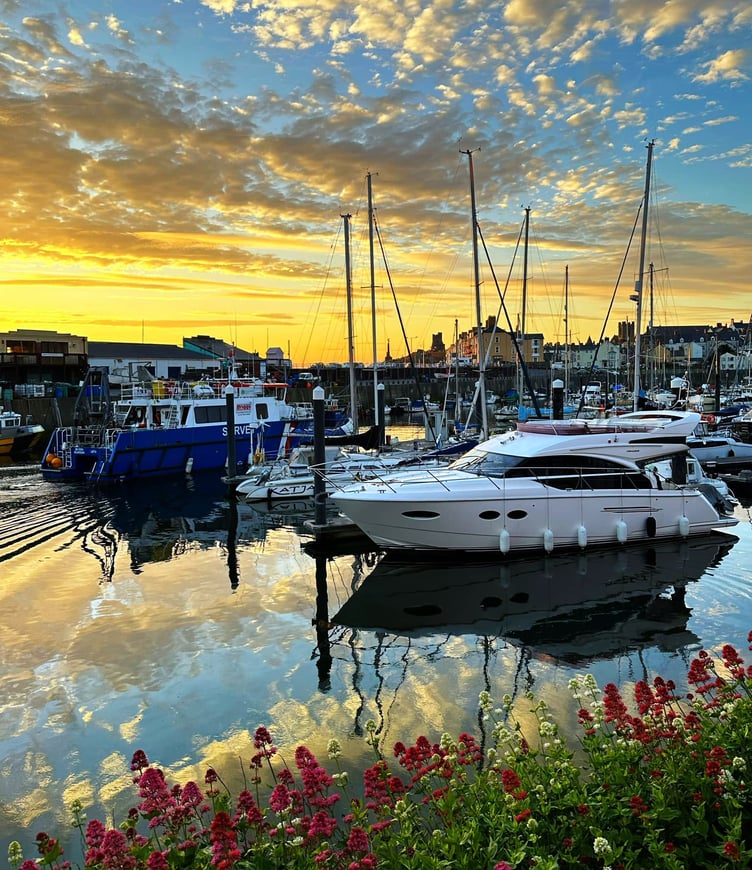 Evening at Aberystwyth marina, taken by Jane Wemyss-Owen