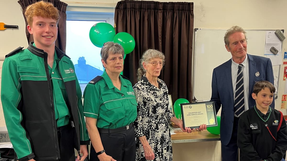 St John Ambulance unit in Saltash celebrates 100 years of first aid delivery 