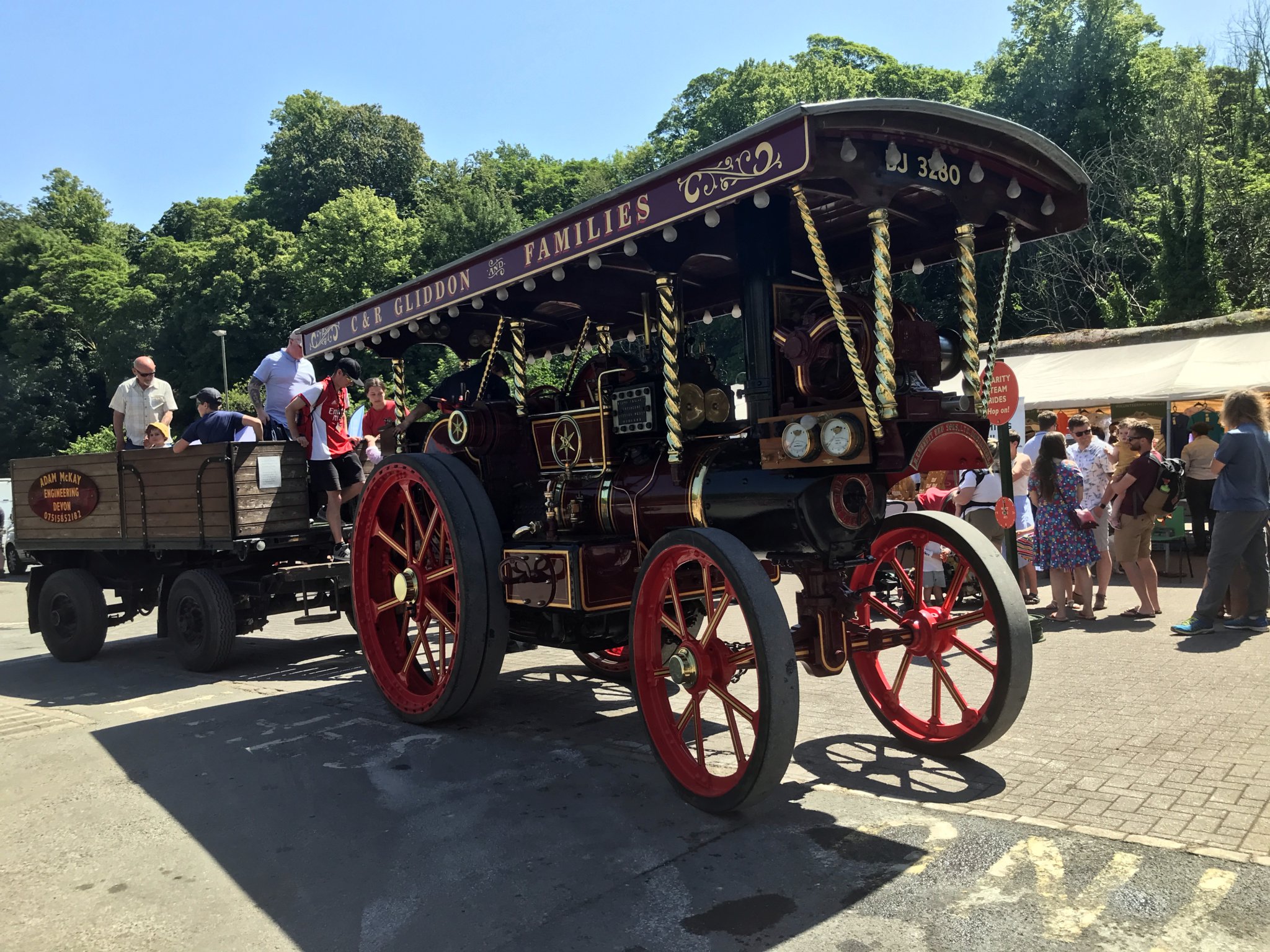 Tavistock Steam and Vintage Fair Bedford car park