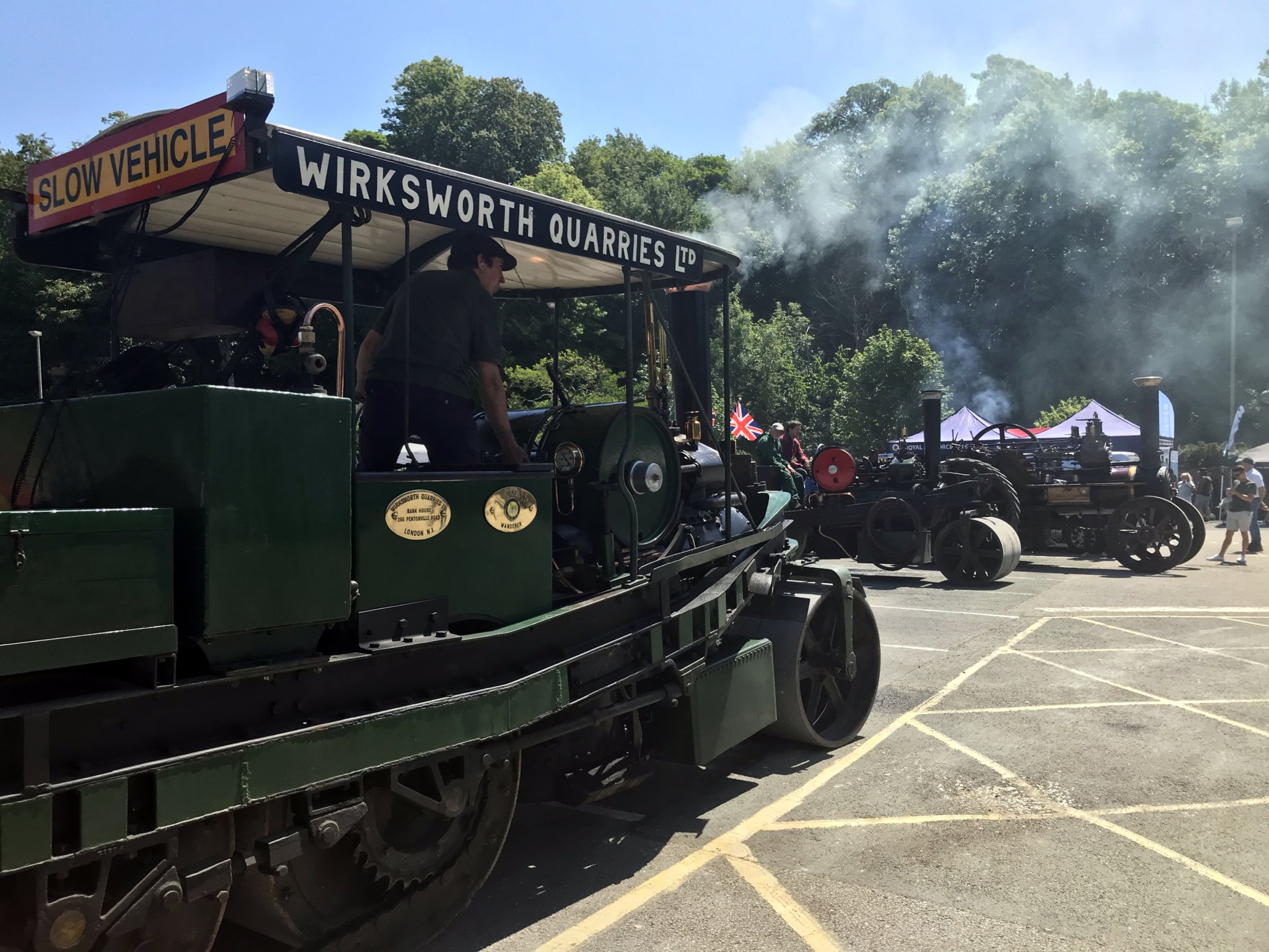 engine steaming Tavistock Steam and Vintage Fair