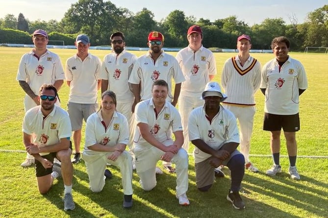 Headley’s second team line up for a team photo