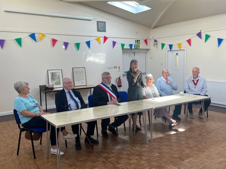 At the Crediton / Avranches 30th Anniversary Twinning Charter celebrations.