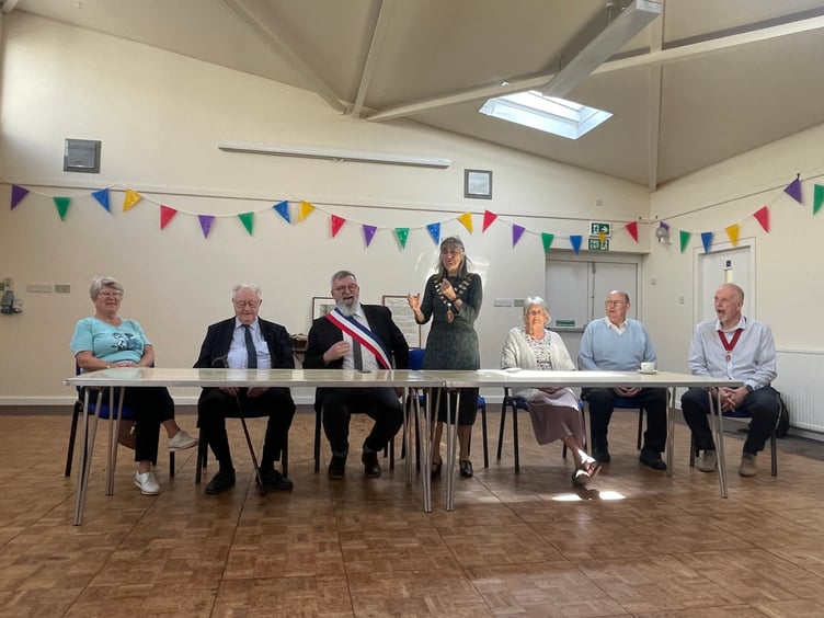 At the Crediton / Avranches 30th Anniversary Twinning Charter celebrations.