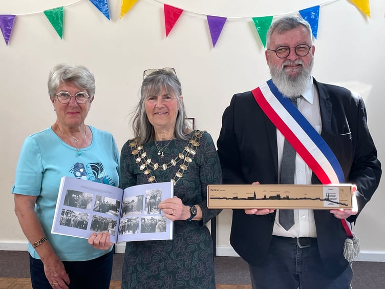 At the Crediton / Avranches 30th Anniversary Twinning Charter celebrations.