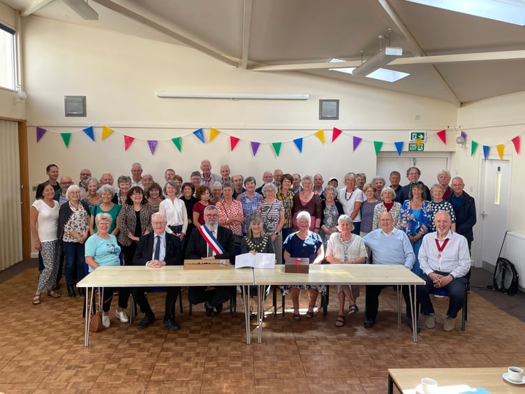 At the Crediton / Avranches 30th Anniversary Twinning Charter celebrations.