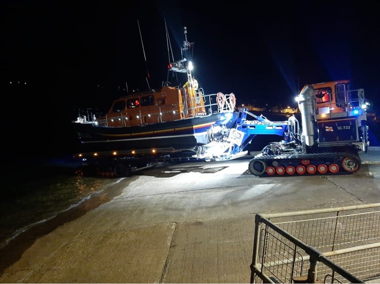 Lifeboat being launched on June 8