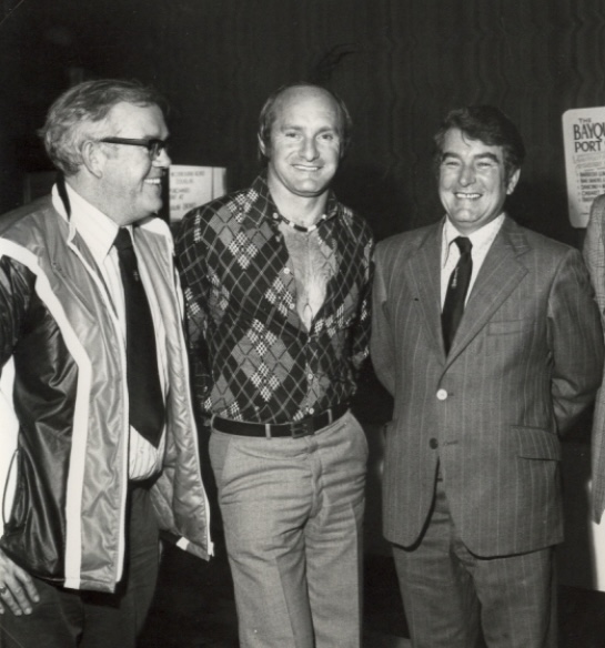 With Peter Kneale and Mike Hailwood